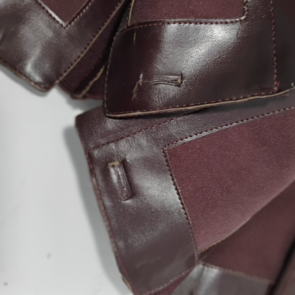 NWT Marc Fisher Womens 5M Suede Riding Boots Size 5M WIDE CALF Burgundy Zip - Picture 11 of 15